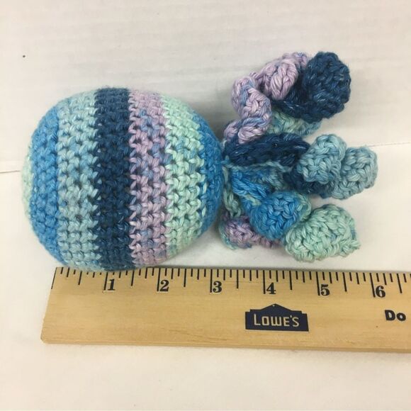 Handmade Crochet Octopus Plush-Soft Amigurumi Toy-Gift Sea Nautical Ocean Decor - Picture 10 of 16